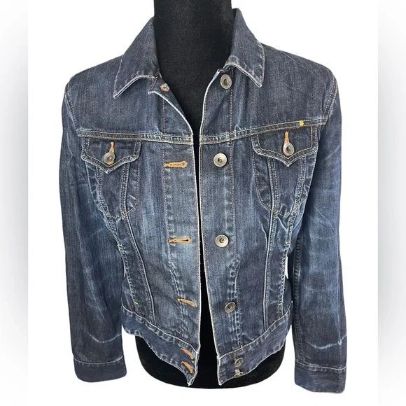 LUCKY BRAND Cotton Denim Trucker Jacket - Picture 8 of 15